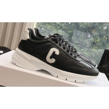 Celine Runner Cr-02 Low Lace-Up Sneaker In Calfskin Black/White 2024