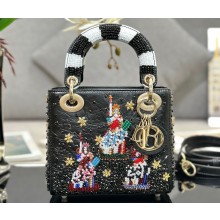 Dior Small Lady Dior Art Project Bag with Bead Embroidery 2024