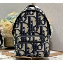 Dior Small Rider Backpack Bag in Beige and Black Maxi Dior Oblique Jacquard 2024