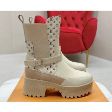 Louis Vuitton Laureate Platform Desert Boots 1ACA9Z Calf leather Beige 2024