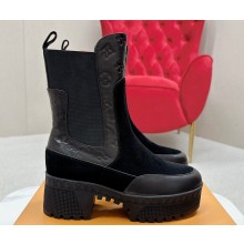 Louis Vuitton Laureate Platform Chelsea Boots 1AC7W0 Suede calf leather Black 2024
