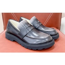 Loewe Blaze derby in bicolour brushed-off calfskin Gray/Black 2024