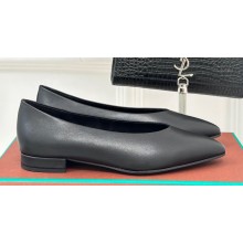 Loro Piana Rebecca Ballerinas in Calfskin Black 2024