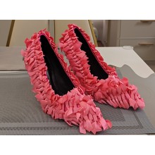 Balenciaga Marie-Antoinette 110mm Pump in Pink satin bows allover 2024
