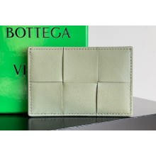 Bottega Veneta Cassette Intreccio leather Credit Card Case TRAVERTINE 2024