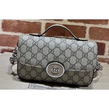 Gucci Petite GG mini shoulder bag 739722 Beige and ebony GG Supreme canvas