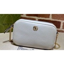 Gucci GG Marmont mini shoulder bag 772759 leather White