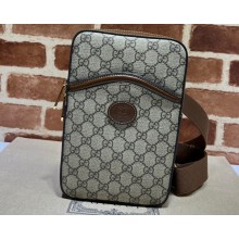 Gucci Sling backpack bag with Interlocking G 696016 beige and ebony Supreme 2024