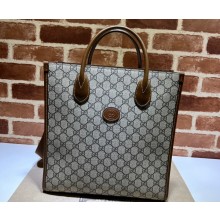 Gucci Tote bag with Interlocking G 723308 beige and ebony Supreme 2024