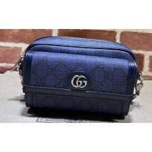 Gucci Ophidia GG mini bag 746308 Blue and dark blue GG Supreme canvas 2024