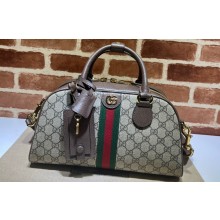 Gucci Ophidia medium GG top handle bag with Web in beige and ebony GG Supreme 724575 2024
