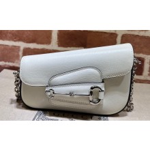 Gucci Horsebit 1955 Mini shoulder bag 774209 Leather White