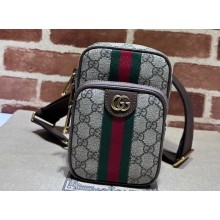 Gucci Ophidia GG mini bag with Web 752565 beige and ebony Supreme 2024
