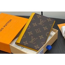 Louis Vuitton Monogram Canvas Passport Cover M82864 Yellow 2024