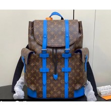 Louis Vuitton Monogram Canvas Christopher MM Backpack Bag M46813 Blue 2024