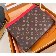 Louis Vuitton Monogram Canvas Pochette Voyage MM Bag M82857 Red 2024