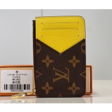 Louis Vuitton Monogram Canvas Romy Card Holder M81882 Yellow