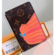 Louis Vuitton Monogram Canvas LV x YK Romy Card Holder M82110 Pumpkin print