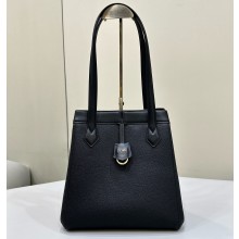 Fendi Origami Medium bag Black leather that can be transformed 2024