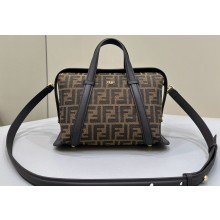 Fendi Boston 365 Bag in Brown FF jacquard fabric 2024