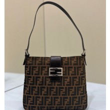 Fendi Vintage Hobo Bag in Brown jacquard FF fabric 8331