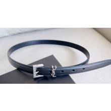 Saint Laurent Width 2cm cassandre thin belt with square buckle 554465 03