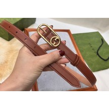 Gucci Width 2cm Thin belt with Round Interlocking G 760159 04