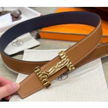 Hermes Quizz H20 belt buckle & Reversible leather strap 38 mm 02