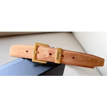 Saint Laurent Width 3cm cassandre belt with square buckle 06