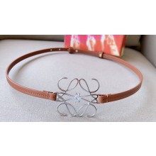 Loewe Width 4mm Anagram in metal belt in classic calfskin 04