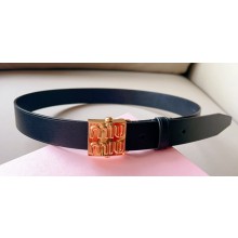 Miu Miu Width 3cm Leather belt 01