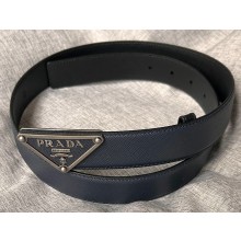 Prada Width 3.4cm Saffiano leather belt 240102 16