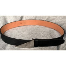 Fendi Width 4cm Bag Bugs Eye leather Belt Black/Silver