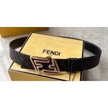 Fendi Width 3.5cm Faster leather Reversible Belt 02