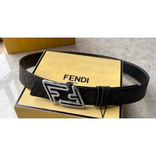 Fendi Width 3.5cm Faster leather Reversible Belt 06
