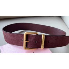 Miu Miu Width 5cm Leather belt 01