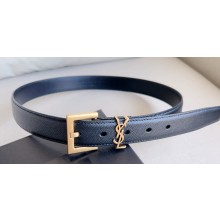 Saint Laurent Width 3cm cassandre belt with square buckle 634440 01