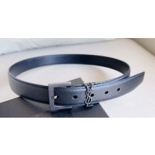 Saint Laurent Width 3cm cassandre belt with square buckle 634440 02