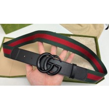 Gucci Width 3.8cm Double G buckle elastic Web belt 432707 01