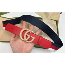 Gucci Width 3.8cm Double G buckle elastic Web belt 432707 03