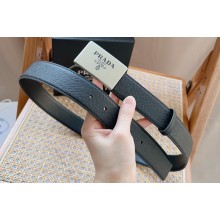 Prada Width 3.5cm Saffiano leather belt 240102 03