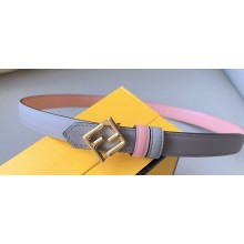 Fendi Width 2cm FF Diamonds leather Reversible Belt 03