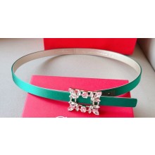 Roger Vivier Width 1.5cm Broche Vivier Buckle Belt in Satin 03