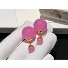 Dior Gold-Finish Metal and Cadmium Pink Resin Pearls Tribales Earrings 2024