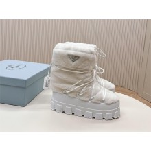 Prada Shearling apres-ski boots white 1U032N 2023