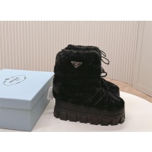 Prada Shearling apres-ski boots black 1U032N 2023