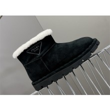 Prada Shearling booties black 1T217N 2023