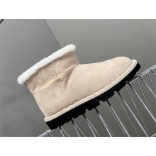 Prada Shearling booties nude 1T217N 2023