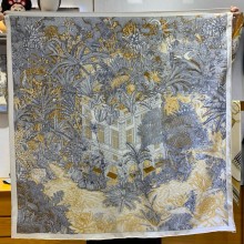 Hermes silk scarf 90x90cm 19 2024 FW(TOP QUALITY)
