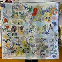 Hermes silk scarf 90x90cm 05 2024 FW(TOP QUALITY)
